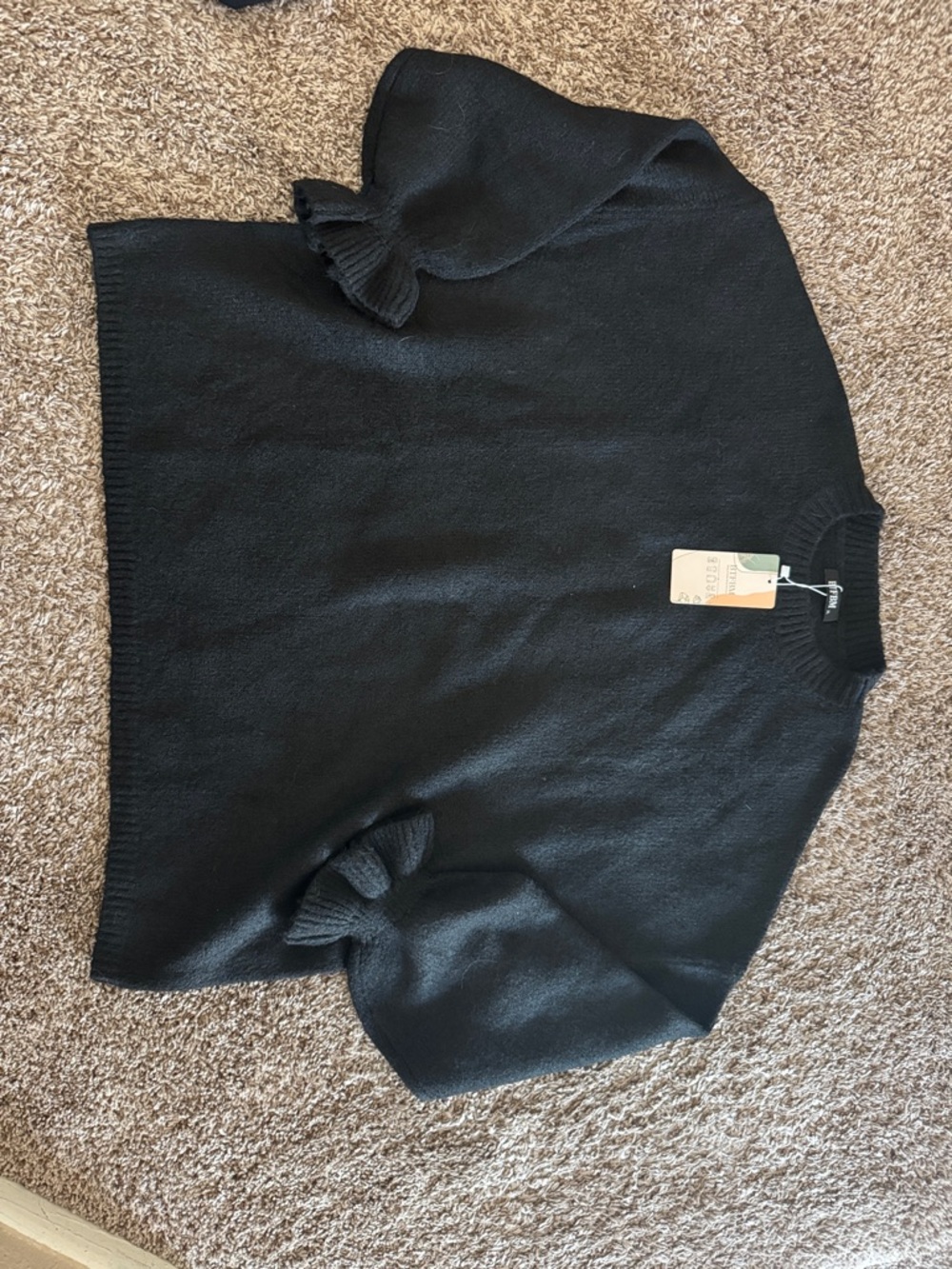 Classic Black Crewneck Women's Sweater